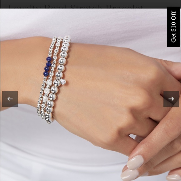 Silpada Silver and Blue Beaded Bracelet - Picture 4 of 6